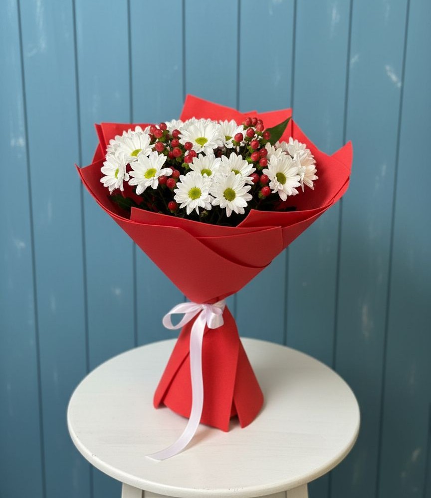 Букет цветов из: Хризантемы в Аксиньино