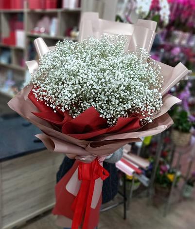 Букет цветов из: Гипсофила в Аксиньино