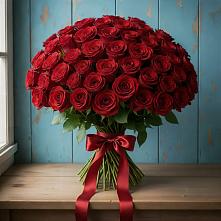 Букет Красные розы Блэк Меджик в Аксиньино