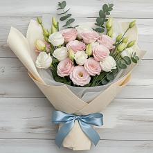 Букет цветов из:  Лизиантусы в Аксиньино