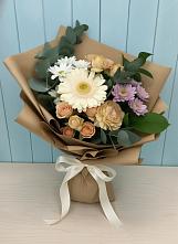 Букет цветов из:  Герберы и Хризантемы в Аксиньино