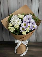 Букет цветов из:  Хризантемы и Розы в Аксиньино