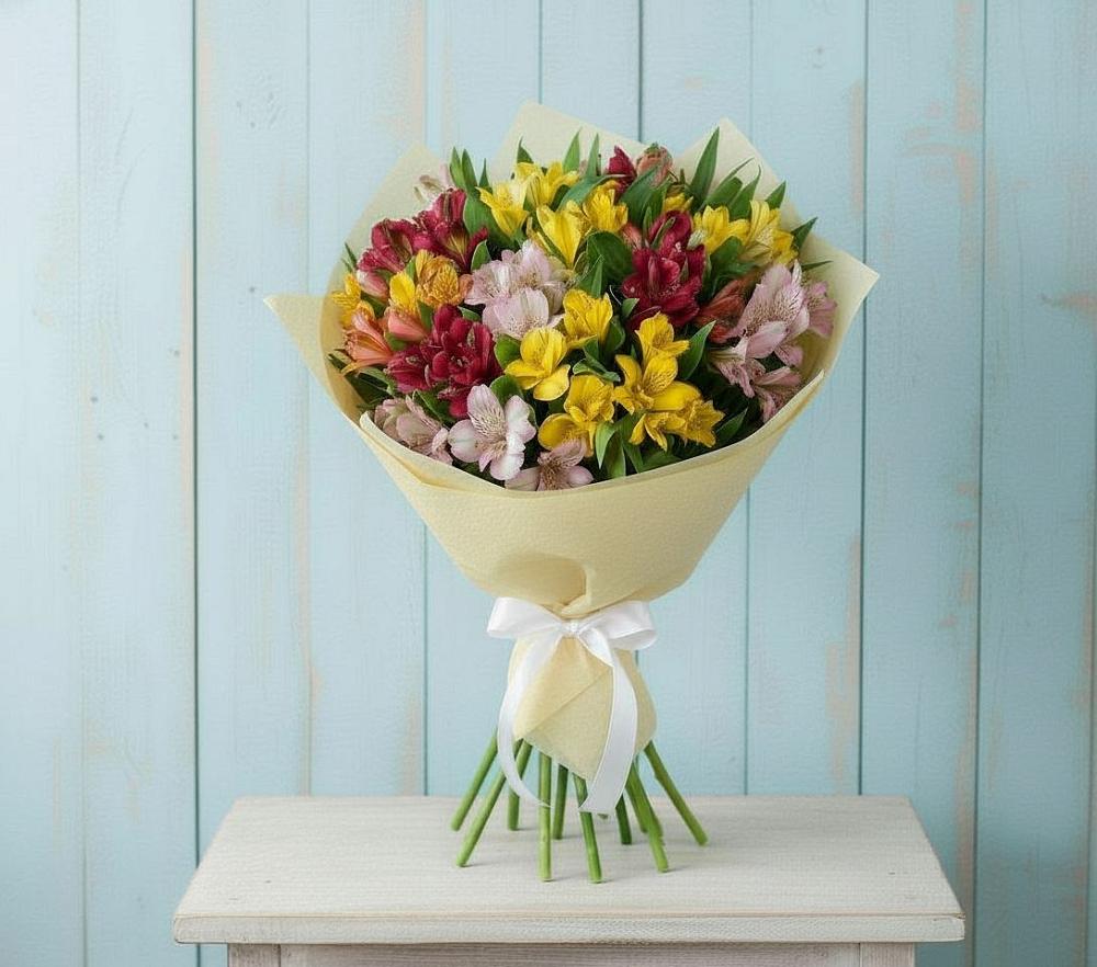 Букет цветов из: Альстромерии в Аксиньино