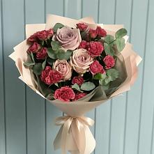 Букет цветов из:  Гвоздики и Розы #REPLACE_PRED# Аксиньино