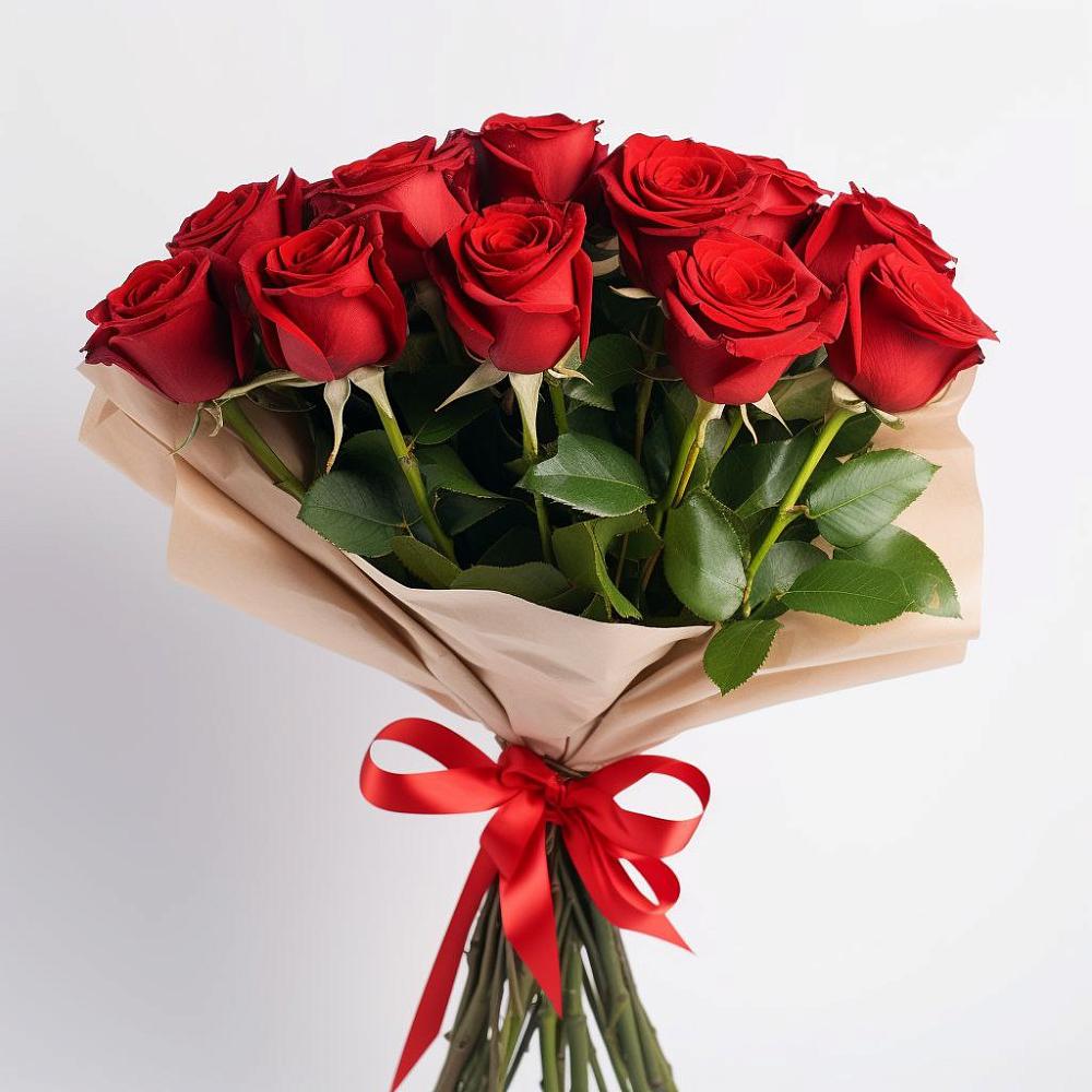 Букет 11 Красных роз Эдлесс Лав в Аксиньино